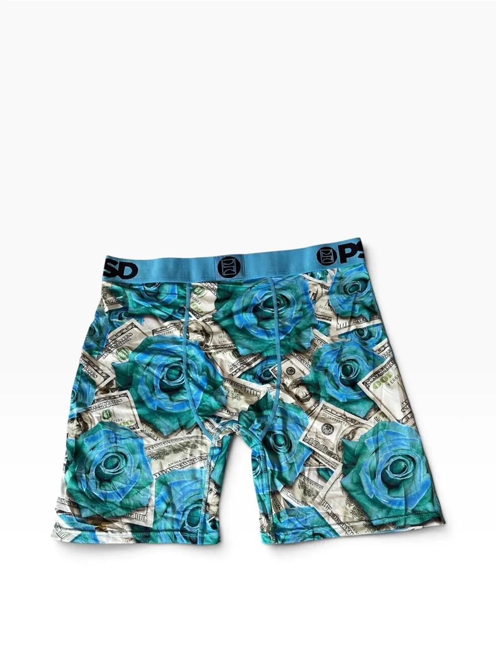 PSD Men’s Core Standard Boxer Briefs Floral Blues Size XXL